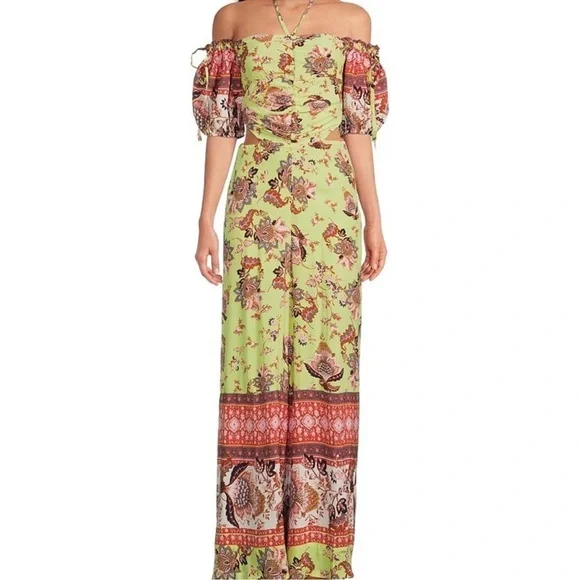 New Bali Citrus Skies One-Piece Jumpsuit Size Medium - Picture 6 of 16